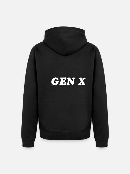 Gen X FAFO Generation X - Unisex Premium Organic Zip Hoodie - black
