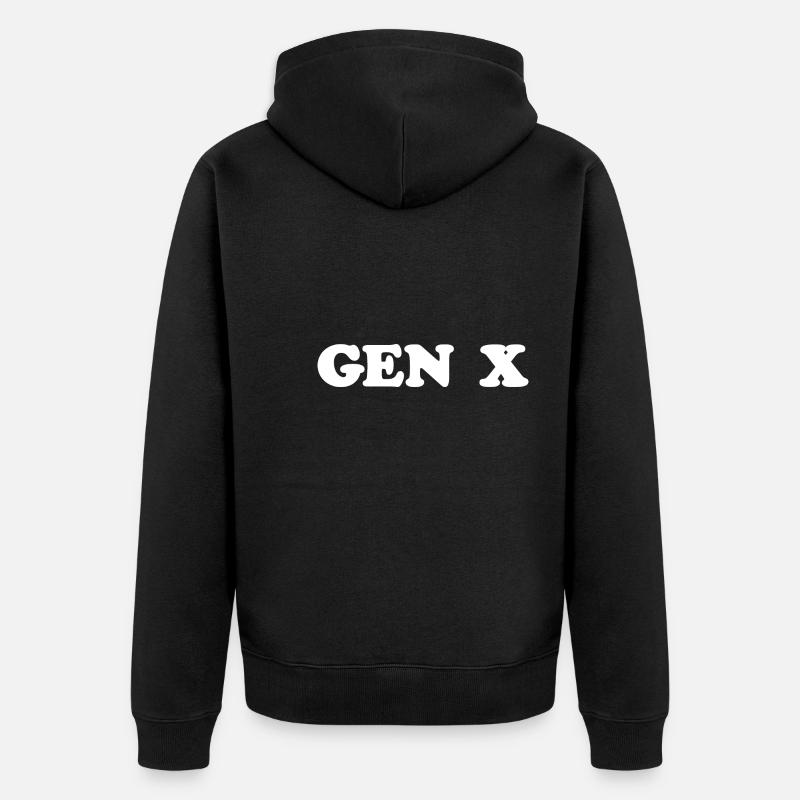 Gen X FAFO Génération X - Veste à capuche bio Premium Unisexe - noir
