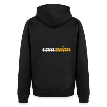 J’ai mis l’Asiatique dans la blague asiatique caucasienne - Veste à capuche bio Premium Unisexe - noir - Dos - Nico (187cm)