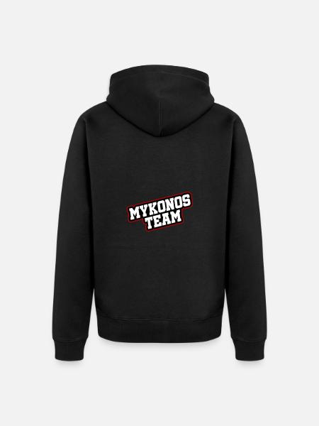 Mykonos Team - Unisex Premium Organic Zip Hoodie - black
