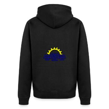 Photovoltaïque Énergie solaire - Veste à capuche bio Premium Unisexe - noir - Dos - Nico (187cm)