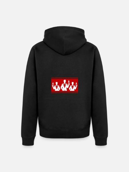 Bachelor Party Crew Group - Unisex Premium Organic Zip Hoodie - black