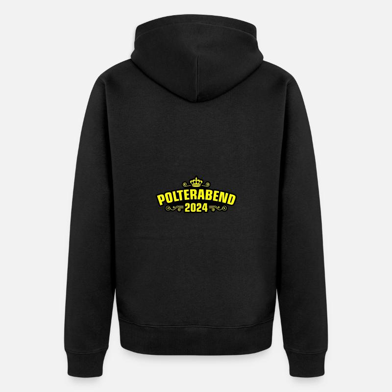 Polterabend 2024 - Unisex Premium Bio Zip Hoodie - Schwarz