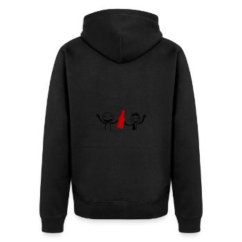 Stick Figure Enterrement de vie de garçon Équipe - Veste à capuche bio Premium Unisexe - noir - Dos - Nico (187cm)