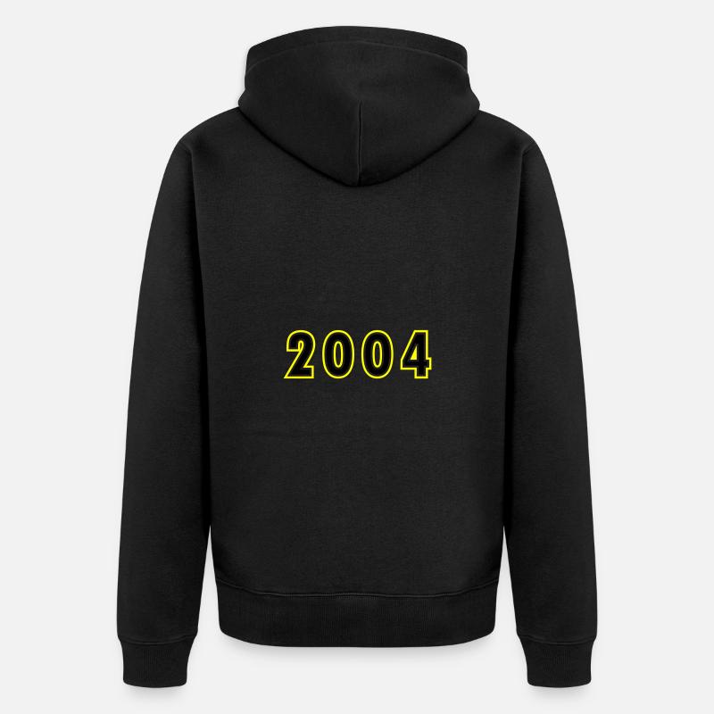 2004 Année Anniversaire - Veste à capuche bio Premium Unisexe - noir