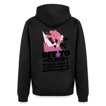 Grimper - Veste à capuche bio Premium Unisexe - noir - Dos - Nico (187cm)
