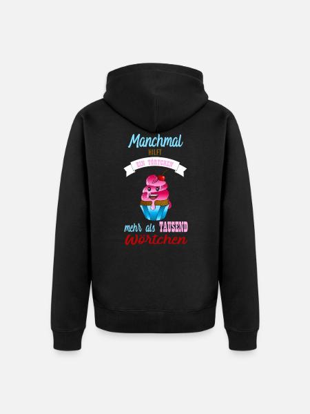 Törtchen. - Unisex Premium Bio Zip Hoodie - Schwarz