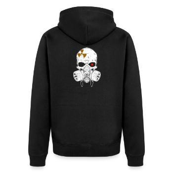 Crâne irradié - Veste à capuche bio Premium Unisexe - noir - Dos - Nico (187cm)