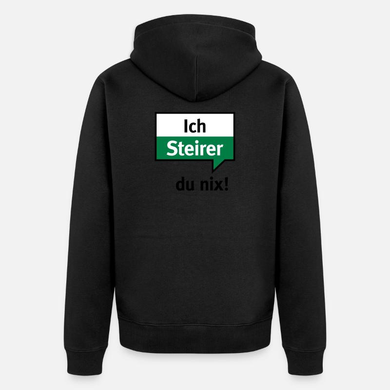 Je Styrie - vous nix - Veste à capuche bio Premium Unisexe - noir