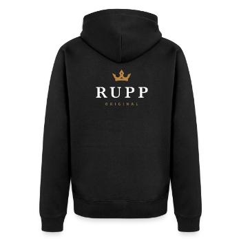 Logo original de la famille Rupp - Veste à capuche bio Premium Unisexe - noir - Dos - Nico (187cm)
