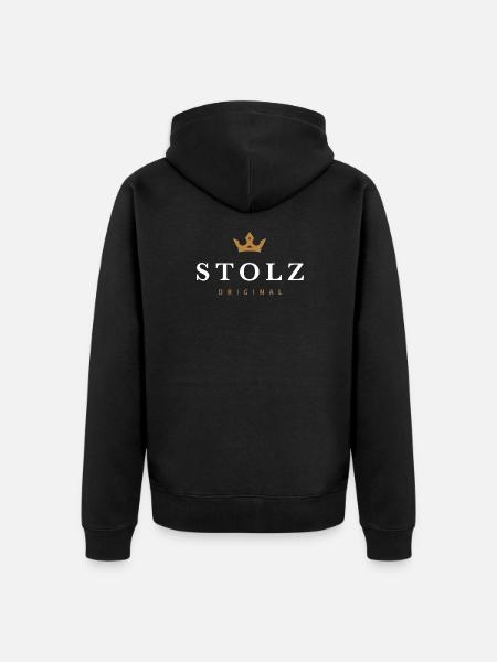 Pride Original Family Logo - Unisex Premium Organic Zip Hoodie - black
