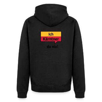 Je Carinthie - vous nix - Veste à capuche bio Premium Unisexe - noir - Dos - Nico (187cm)