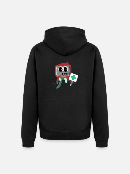 YOU HAVE CONTROL - Unisex Premium Organic Zip Hoodie - black
