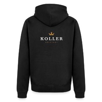 Logo original de la famille Koller - Veste à capuche bio Premium Unisexe - noir - Dos - Nico (187cm)