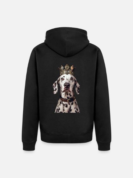 Dalmatian - Unisex Premium Organic Zip Hoodie - black