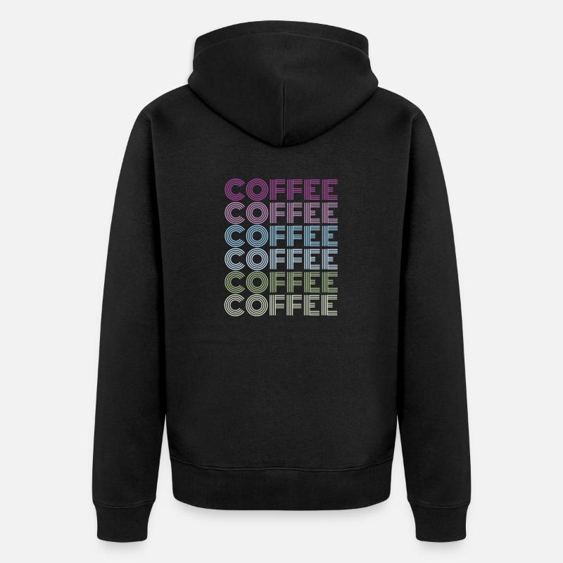 café café - Veste à capuche bio Premium Unisexe - noir