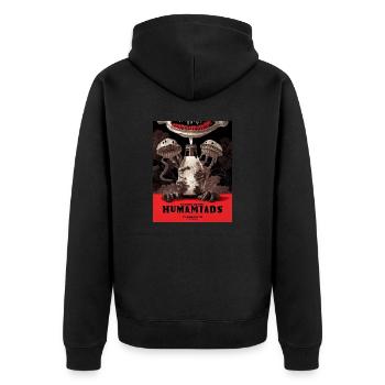 Film Poster Surreal Orwell - Unisex Premium Organic Zip Hoodie - black - Back - Nico (187cm)