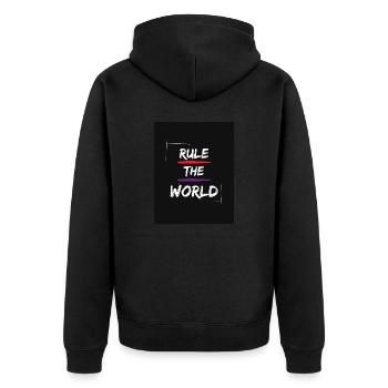 Gouverner le monde - Veste à capuche bio Premium Unisexe - noir - Dos - Nico (187cm)