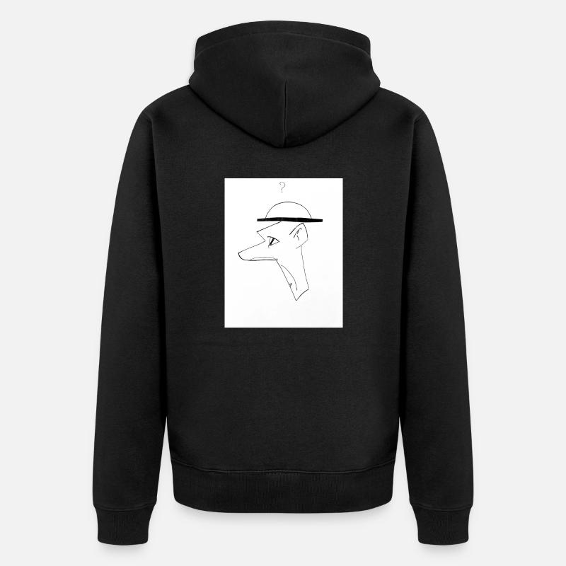 Grand nez - Veste à capuche bio Premium Unisexe - noir