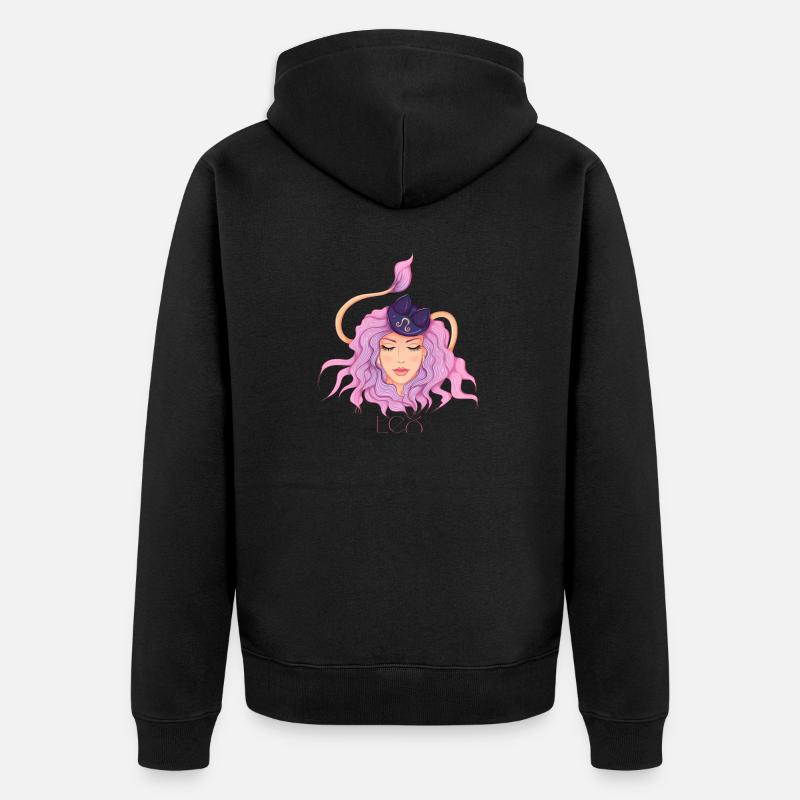 Leo - Veste à capuche bio Premium Unisexe - noir