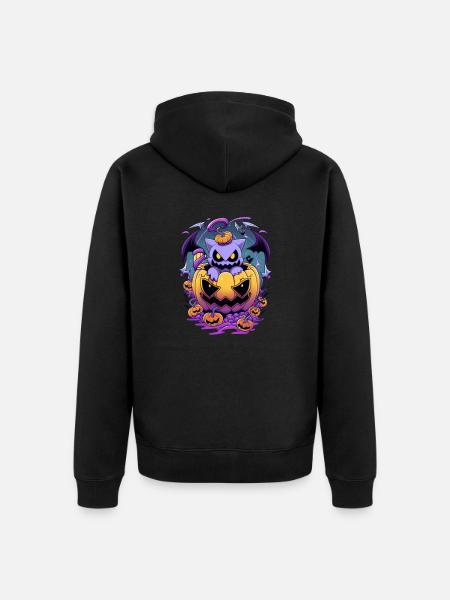Halloween - Unisex Premium Organic Zip Hoodie - black