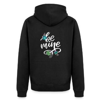 Belle femme peinture art visage femme colorée - Veste à capuche bio Premium Unisexe - noir - Dos - Nico (187cm)