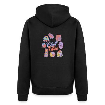 Chill - Veste à capuche bio Premium Unisexe - noir - Dos - Nico (187cm)