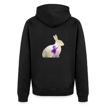 Lapin Lapin - Veste à capuche bio Premium Unisexe - noir - Dos - Nico (187cm)