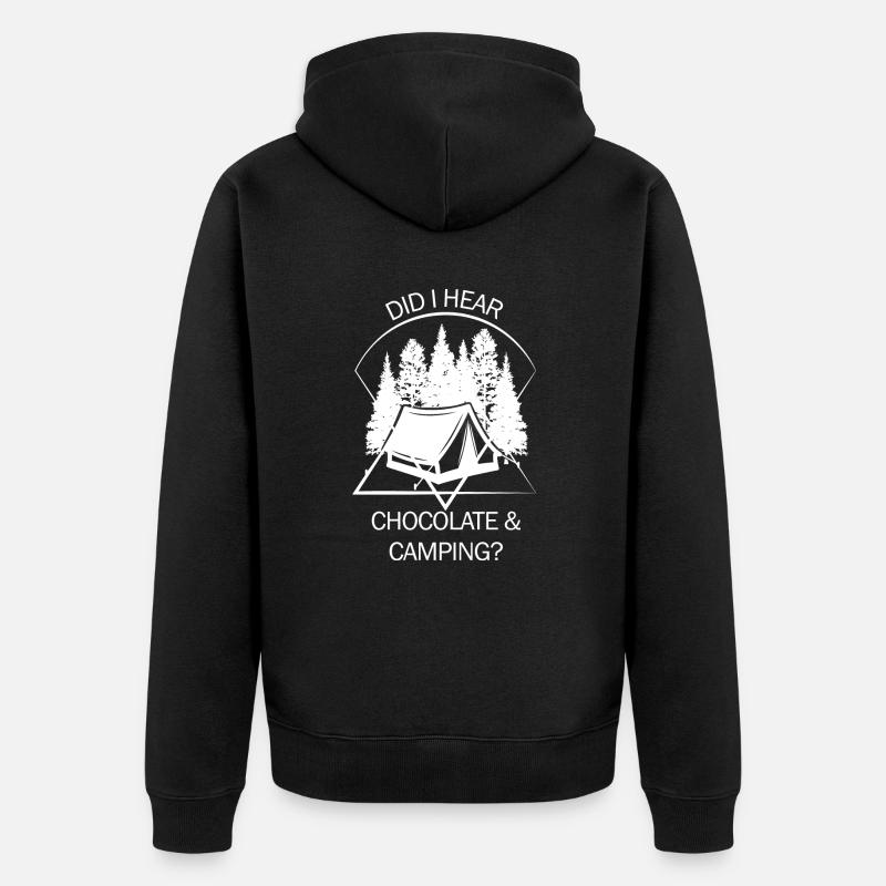 Tente Camping Camper Scout Bivouac - Veste à capuche bio Premium Unisexe - noir