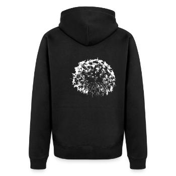 Pissenlit - Veste à capuche bio Premium Unisexe - noir - Dos - Nico (187cm)