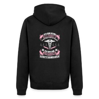 Altenpflegerin - entretien - Veste à capuche bio Premium Unisexe - noir - Dos - Nico (187cm)