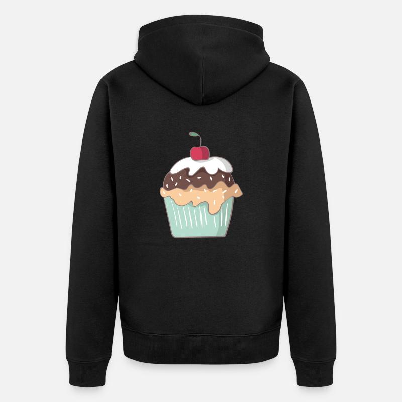 Cupcake - Veste à capuche bio Premium Unisexe - noir
