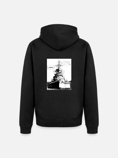 conception blindée - Veste à capuche bio Premium Unisexe - noir