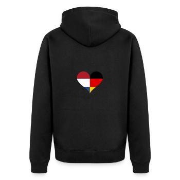 Allemagne et Pays-Bas Herz - Veste à capuche bio Premium Unisexe - noir - Dos - Nico (187cm)