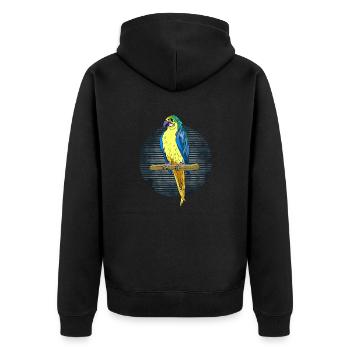 Oiseau - Veste à capuche bio Premium Unisexe - noir - Dos - Nico (187cm)