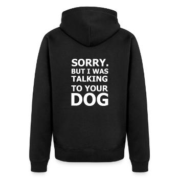 Hund Chien - Veste à capuche bio Premium Unisexe - noir - Dos - Nico (187cm)
