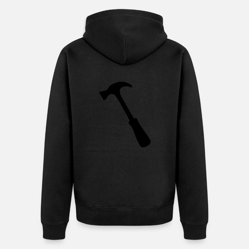 Marteau - Veste à capuche bio Premium Unisexe - noir