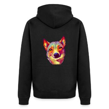 Propriétaire de chien Chien de berger Chien Propriétaire de chien - Veste à capuche bio Premium Unisexe - noir - Dos - Nico (187cm)