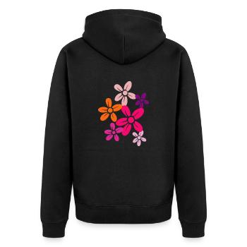 Flower Flower Plant - Veste à capuche bio Premium Unisexe - noir - Dos - Nico (187cm)