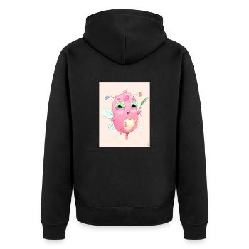Cartoon - Veste à capuche bio Premium Unisexe - noir - Dos - Nico (187cm)