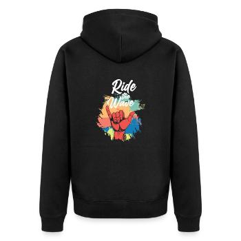 Planche de surf Surfer Sports nautiques - Veste à capuche bio Premium Unisexe - noir - Dos - Nico (187cm)