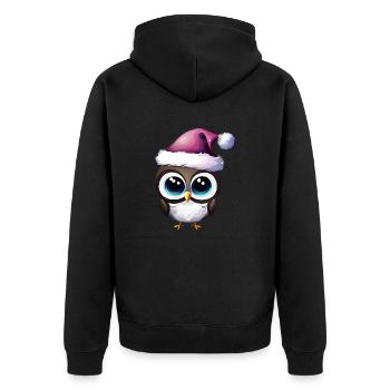 Arbre de Noël Arbre de Noël Cadeau Noël - Veste à capuche bio Premium Unisexe - noir - Dos - Nico (187cm)
