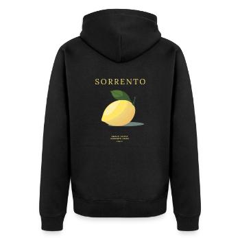 Sorrento - Amlfi Coast - Sorrento lemon - Veste à capuche bio Premium Unisexe - noir - Dos - Nico (187cm)
