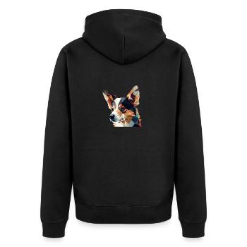 CHIOT - Veste à capuche bio Premium Unisexe - noir - Dos - Nico (187cm)