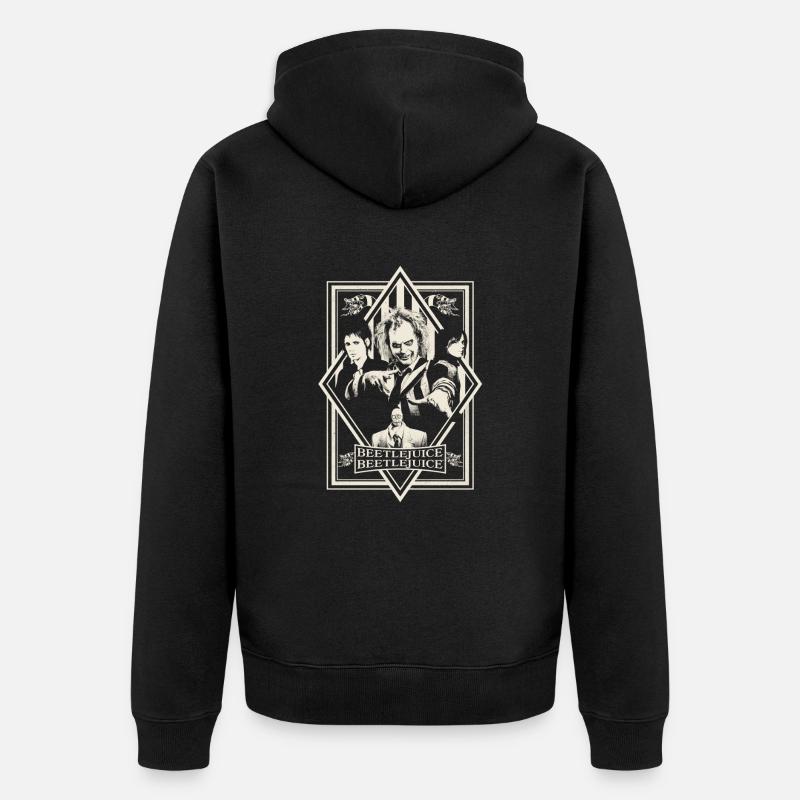 Beetlejuice 2 Lydia Betelgeuse Astrid-Design - Unisex Premium Bio Zip Hoodie - Schwarz