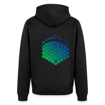 Paragleiter Paragliding Gleitschirm Gleitschirmfli - Unisex Premium Organic Zip Hoodie - black - Back - Nico (187cm)