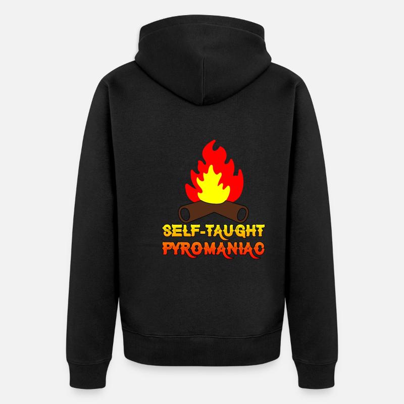 Pyromane autodidacte 7 - Veste à capuche bio Premium Unisexe - noir