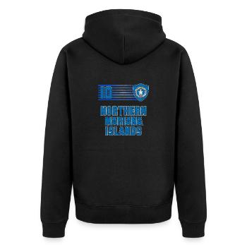 Équipe des Îles Mariannes du Nord de football - Veste à capuche bio Premium Unisexe - noir - Dos - Nico (187cm)
