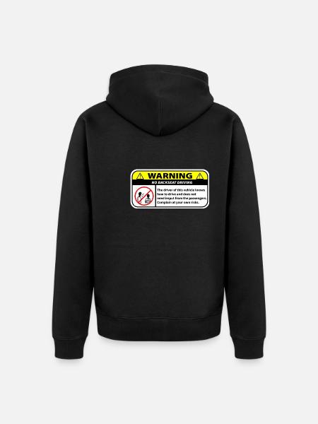 information for passengers - Unisex Premium Organic Zip Hoodie - black