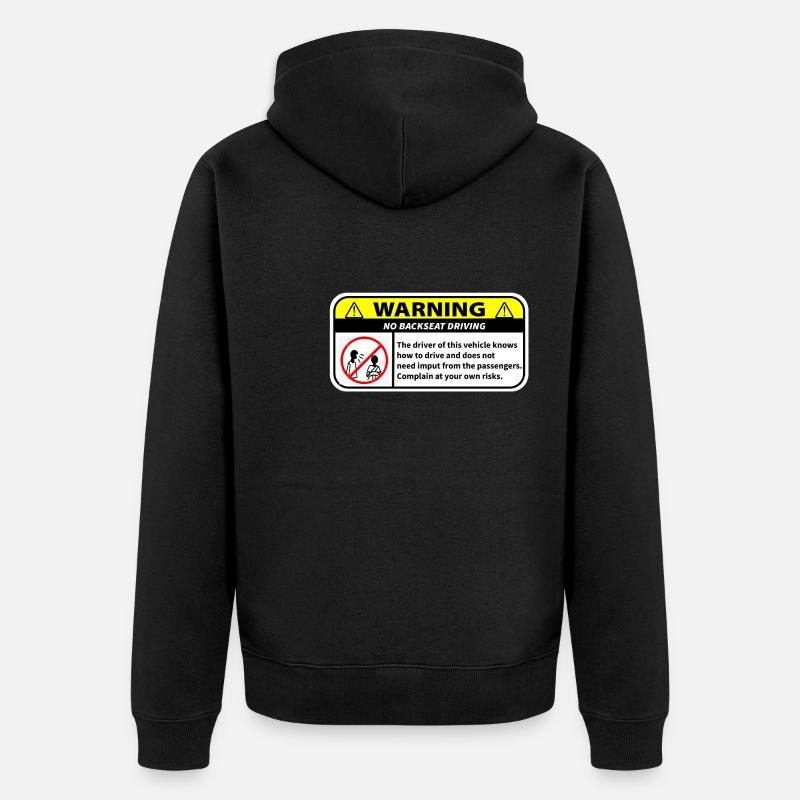 information for passengers - Unisex Premium Organic Zip Hoodie - black